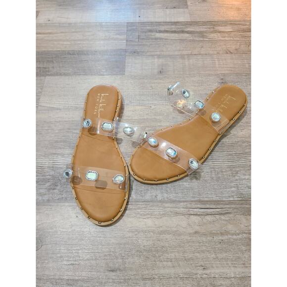 Nicole Miller Shoes - Nicole Miller New York size 7.5 womens rhinestone studded sandals